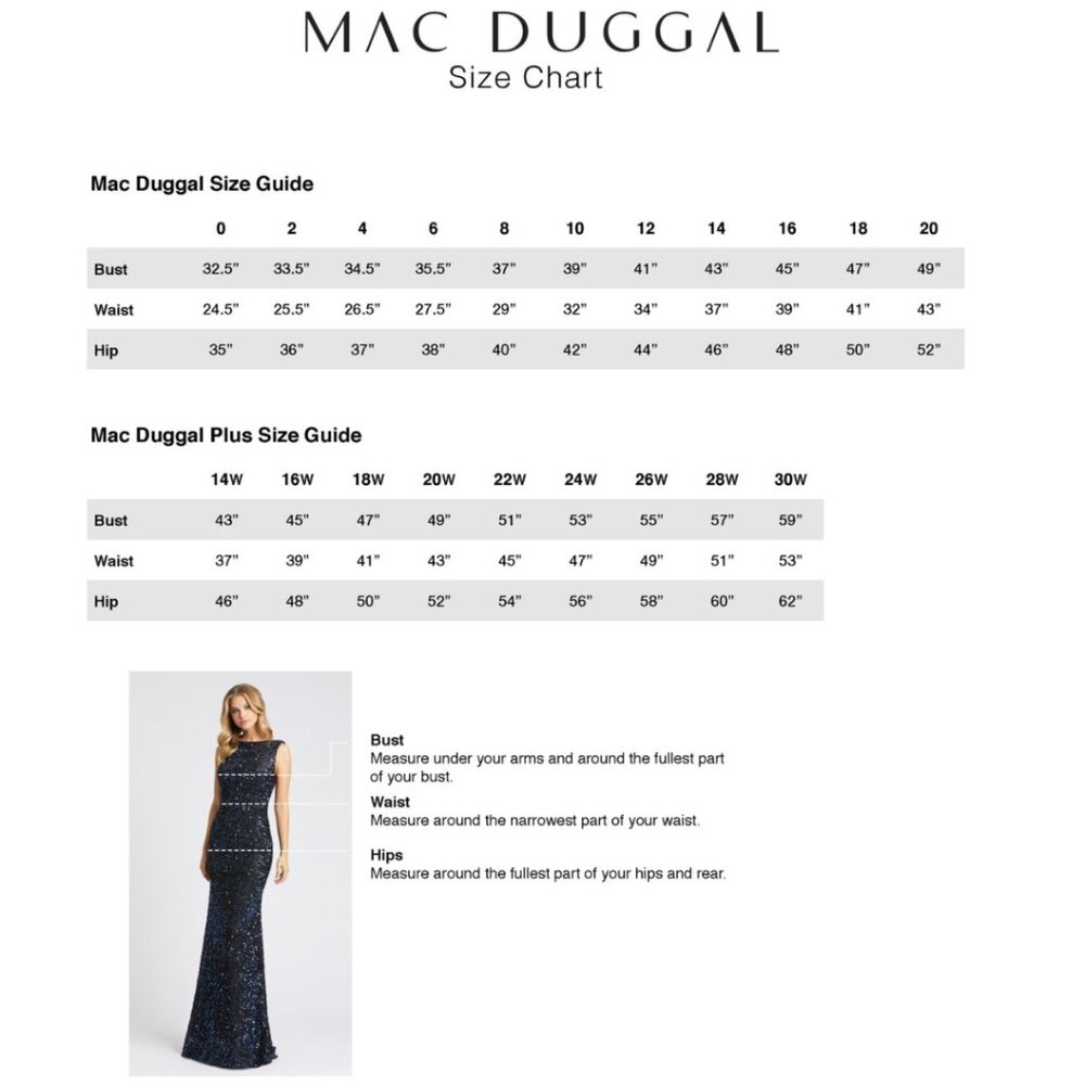 MAC DUGGAL | PLUNGING SURPLICE GOWN 5219 - Picture 3 of 3